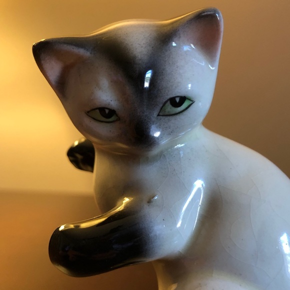 Vintage Siamese Cat / Kitten Figurine Japan - Picture 2 of 6